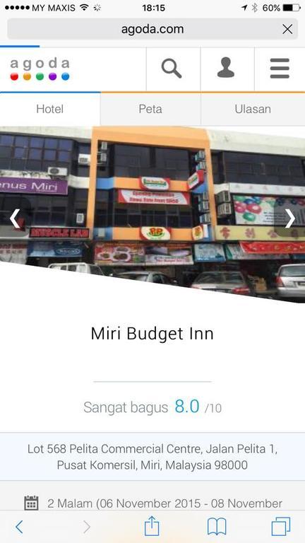 Miri Budget Inn Buitenkant foto